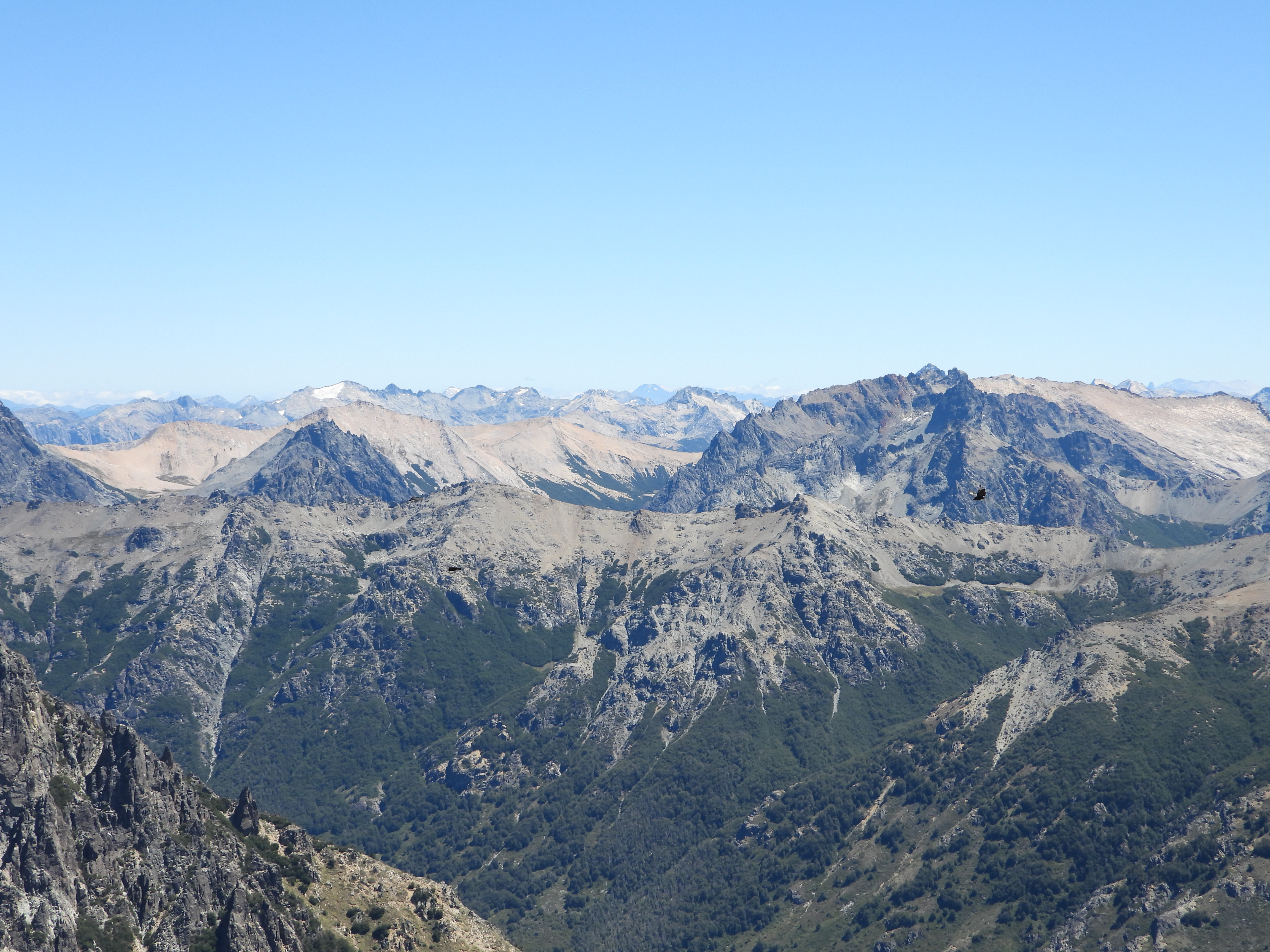 Impressive mountains of the Andes mountain range.